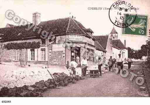 Ville de COURLONSURYONNE, carte postale ancienne