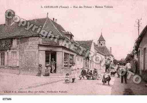 Ville de COURLONSURYONNE, carte postale ancienne