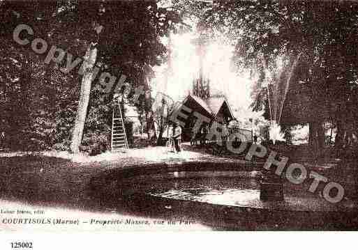 Ville de COURTISOLS, carte postale ancienne