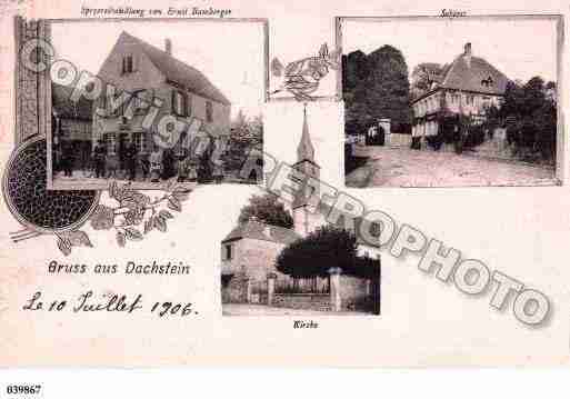Ville de DACHSTEIN, carte postale ancienne