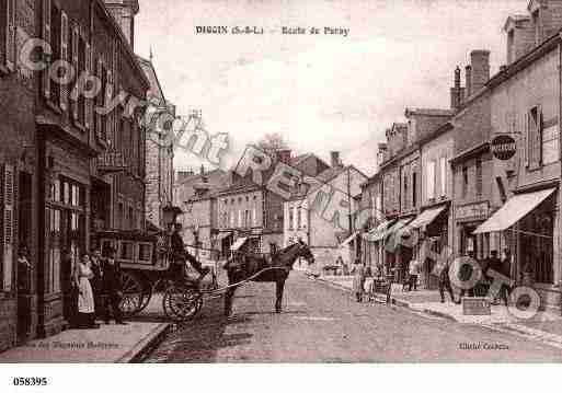 Ville de DIGOIN, carte postale ancienne