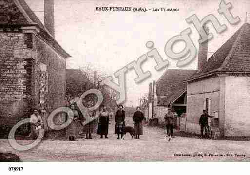 Ville de EAUXPUISEAUX, carte postale ancienne