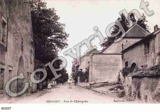 Ville de EMAGNY, carte postale ancienne