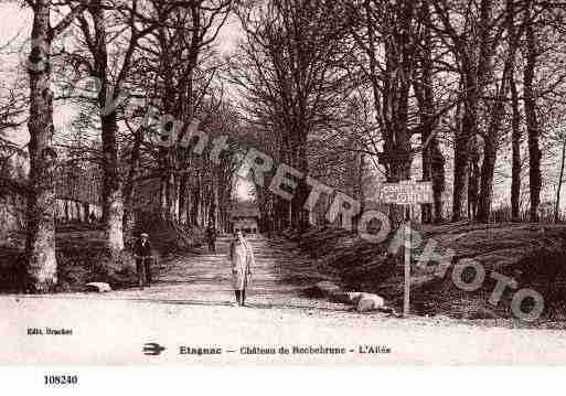 Ville de ETAGNAC, carte postale ancienne