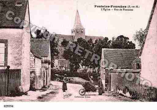 Ville de FONTAINEFOURCHES, carte postale ancienne