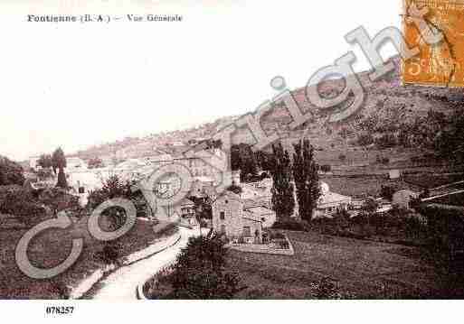 Ville de FONTIENNE, carte postale ancienne