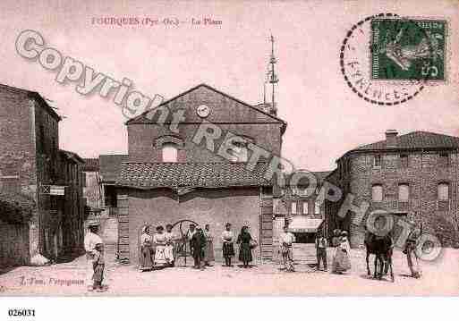 Ville de FOURQUES, carte postale ancienne