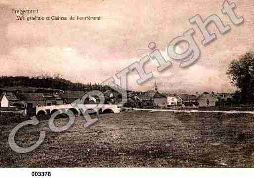 Ville de FREBECOURT, carte postale ancienne