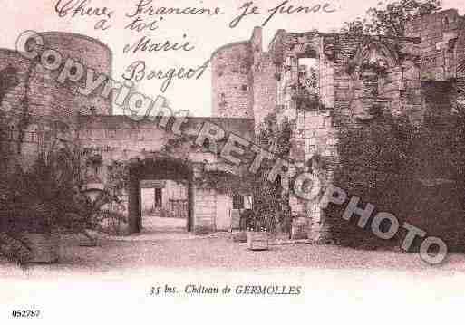 Ville de GERMOLLESMELLECEY, carte postale ancienne