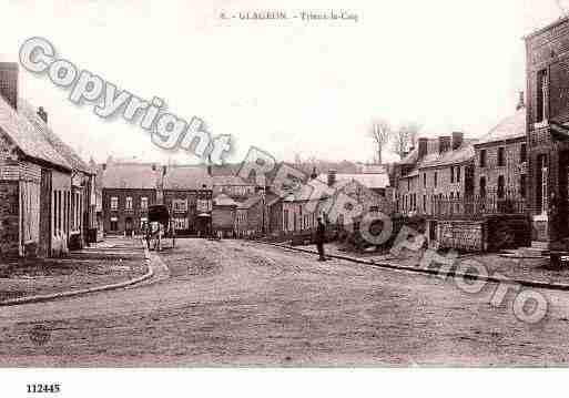 Ville de GLAGEON, carte postale ancienne