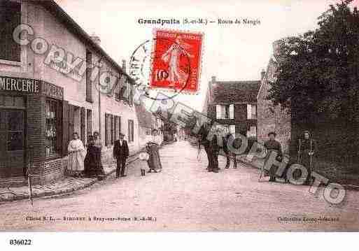 Ville de GRANDPUITSBAILLYCARROIS, carte postale ancienne