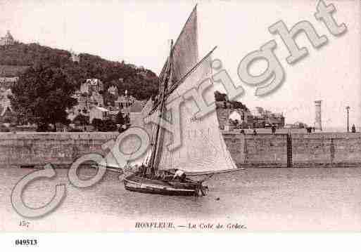 Ville de HONFLEUR, carte postale ancienne