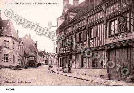 Ville de HOUDAN, carte postale ancienne