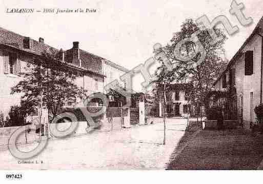 Ville de LAMANON, carte postale ancienne