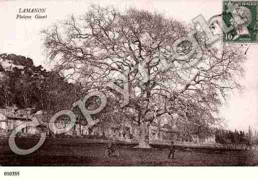 Ville de LAMANON, carte postale ancienne