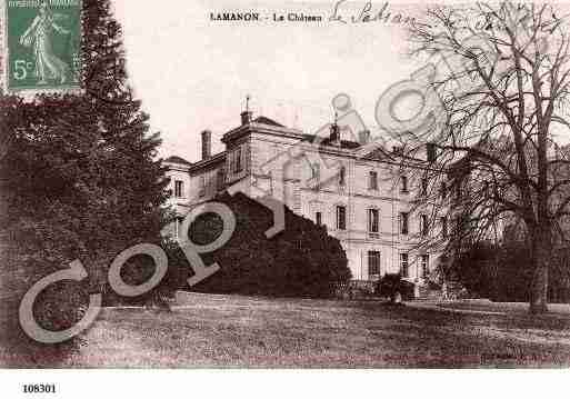 Ville de LAMANON, carte postale ancienne