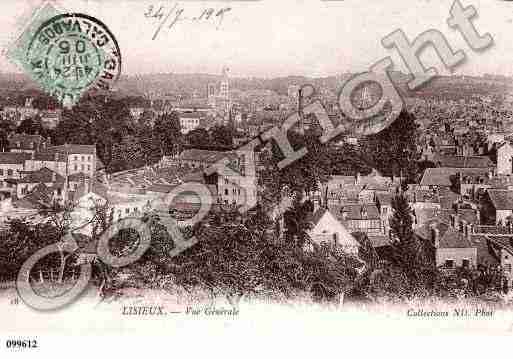 Ville de LISIEUX, carte postale ancienne