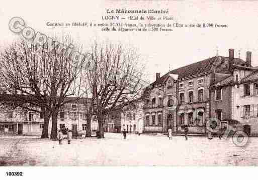 Ville de LUGNY, carte postale ancienne