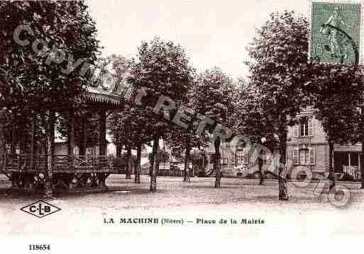 Ville de MACHINE(LA), carte postale ancienne