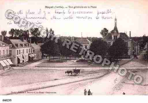 Ville de MAYET, carte postale ancienne