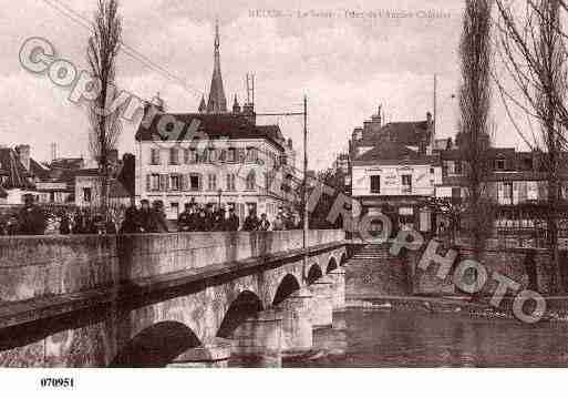 Ville de MELUN, carte postale ancienne