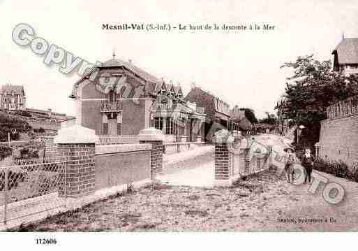 Ville de MESNILVAL, carte postale ancienne