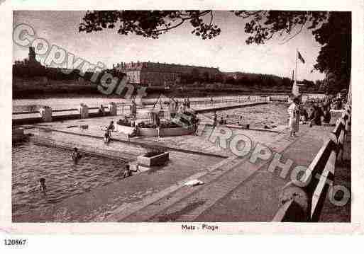 Ville de METZ, carte postale ancienne