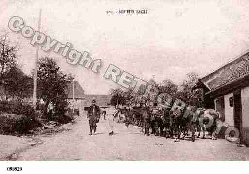 Ville de MICHELBACH, carte postale ancienne