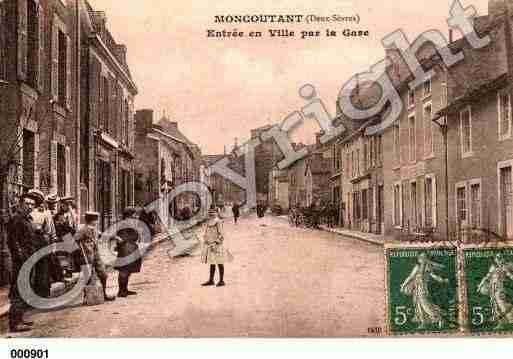 Ville de MONCOUTANT, carte postale ancienne