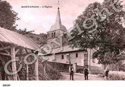 Ville de MONTANGES, carte postale ancienne