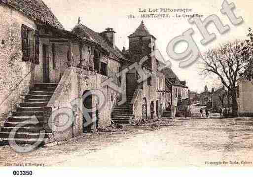 Ville de MONTGESTY, carte postale ancienne