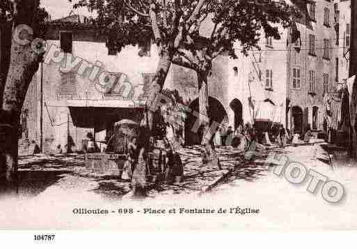 Ville de OLLIOULES, carte postale ancienne