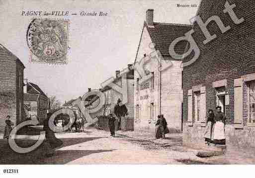 Ville de PAGNYLAVILLE, carte postale ancienne