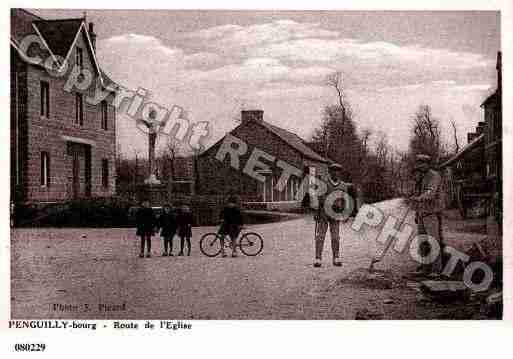 Ville de PENGUILLY, carte postale ancienne