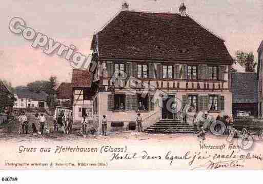 Ville de PFETTERHOUSE, carte postale ancienne