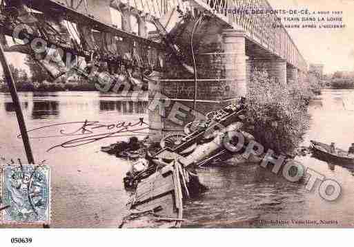 Ville de PONTSDECE(LES), carte postale ancienne