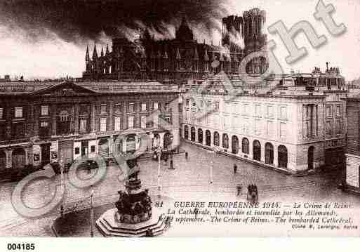 Ville de REIMS, carte postale ancienne