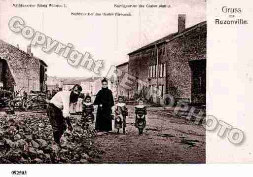 Ville de REZONVILLE, carte postale ancienne