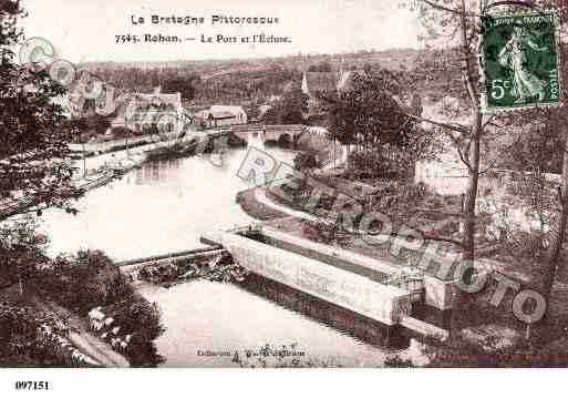 Ville de ROHAN, carte postale ancienne