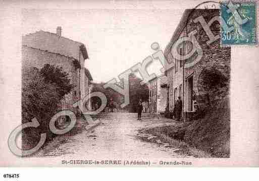 Ville de SAINTCIERGELASERRE, carte postale ancienne Ville de SAINTCIERGELASERRE, carte postale ancienne