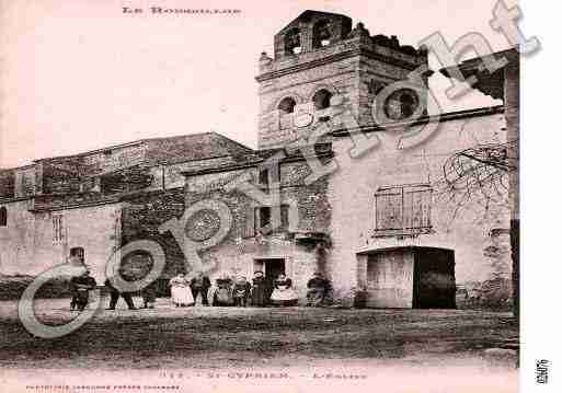 Ville de SAINTCYPRIEN, carte postale ancienne