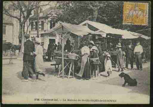 Ville de SAINTGEORGESDEDIDONNE, carte postale ancienne