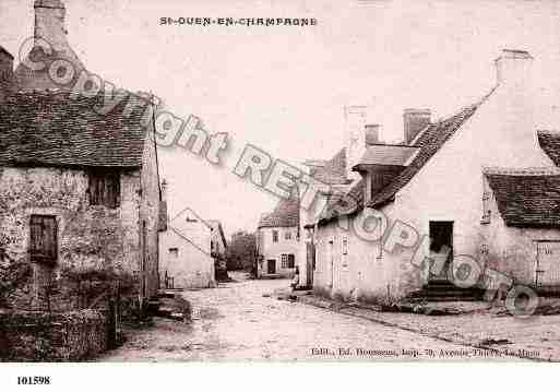 Ville de SAINTOUENENCHAMPAGNE, carte postale ancienne