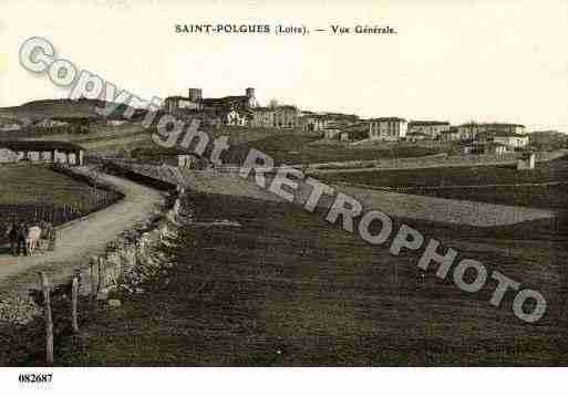 Ville de SAINTPOLGUES, carte postale ancienne