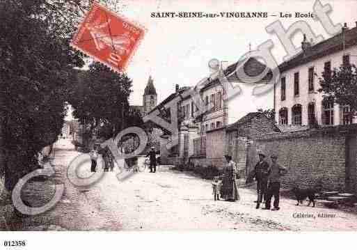 Ville de SAINTSEINESURVINGEANNE, carte postale ancienne