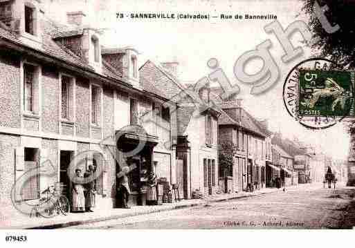 Ville de SANNERVILLE, carte postale ancienne