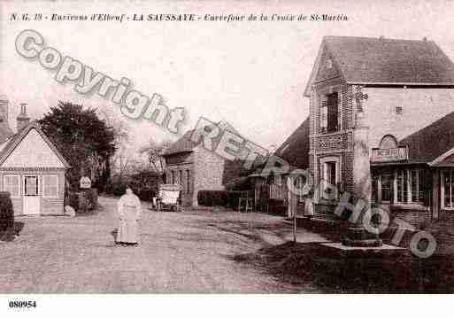 Ville de SAUSSAYE(LA), carte postale ancienne