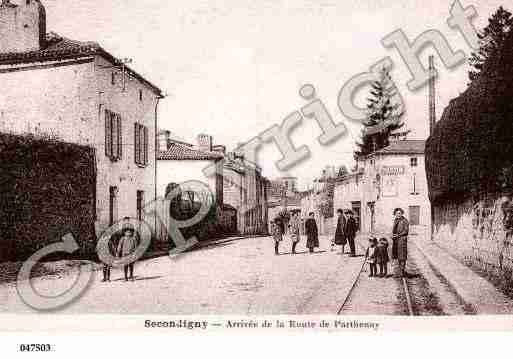 Ville de SECONDIGNY, carte postale ancienne