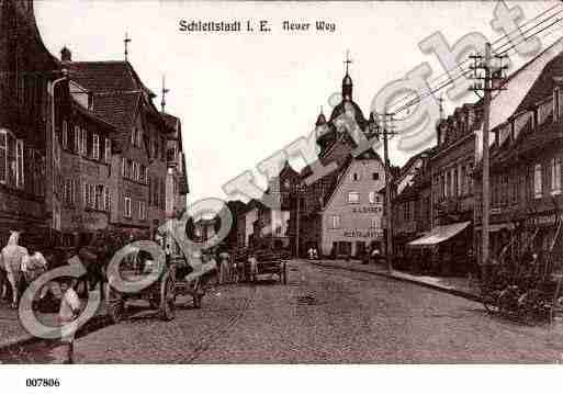 Ville de SELESTAT, carte postale ancienne