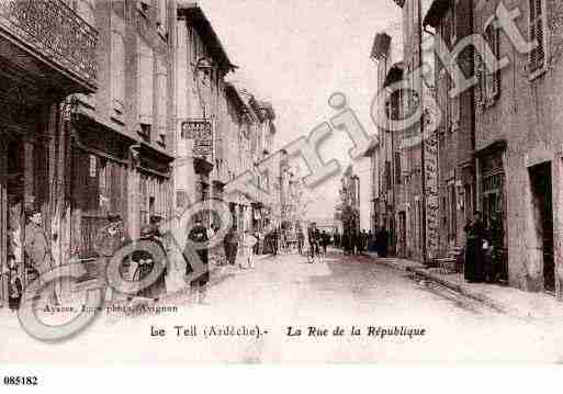 Ville de TEIL(LE), carte postale ancienne